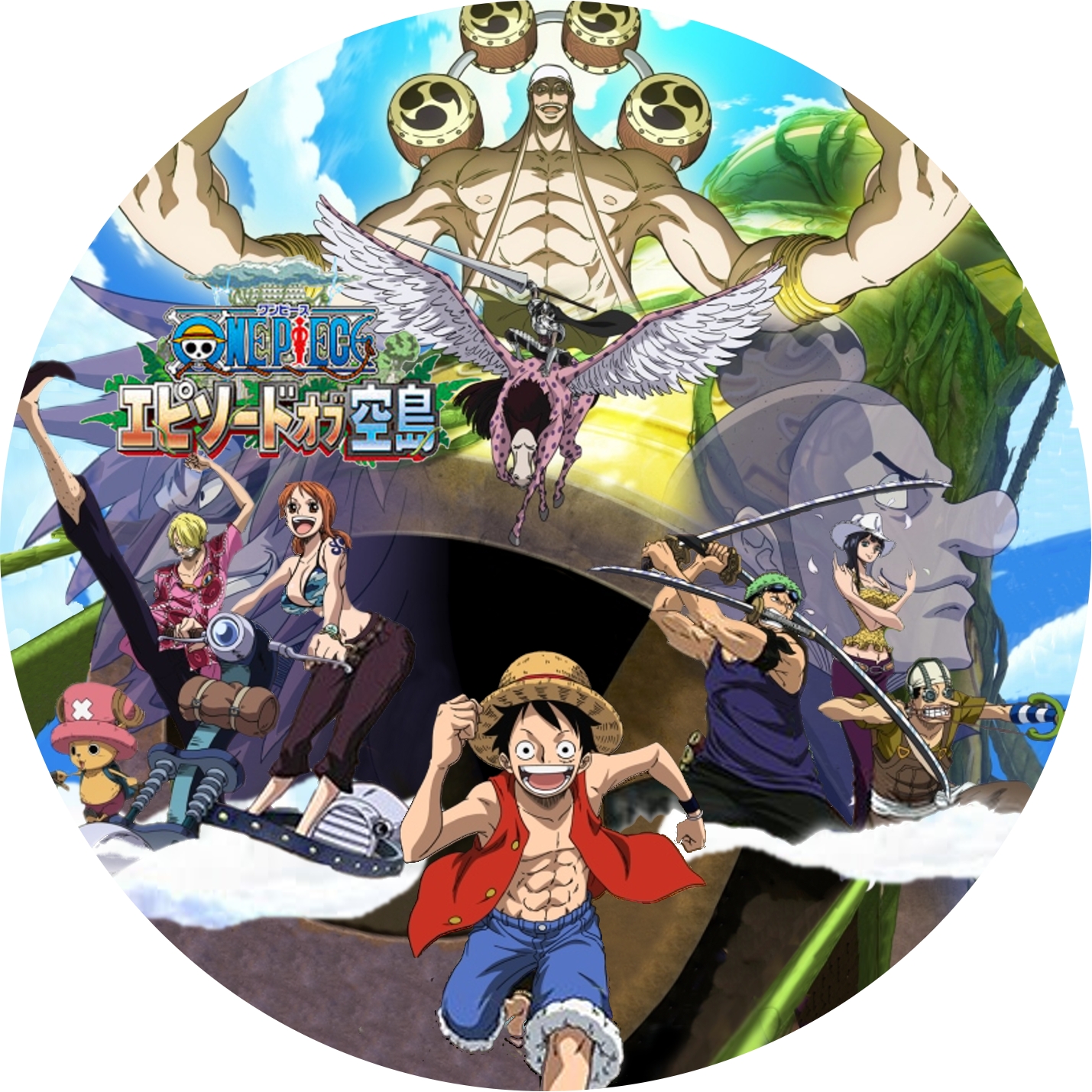 One Piece ワンピース エピソードオブ空島 のdvdラベルです Meechanmama みーちゃんママ の部屋