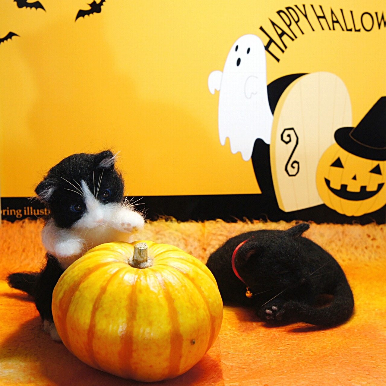 ハロウィン 羊毛フェルトの作品です Meechanmama みーちゃんママ の部屋